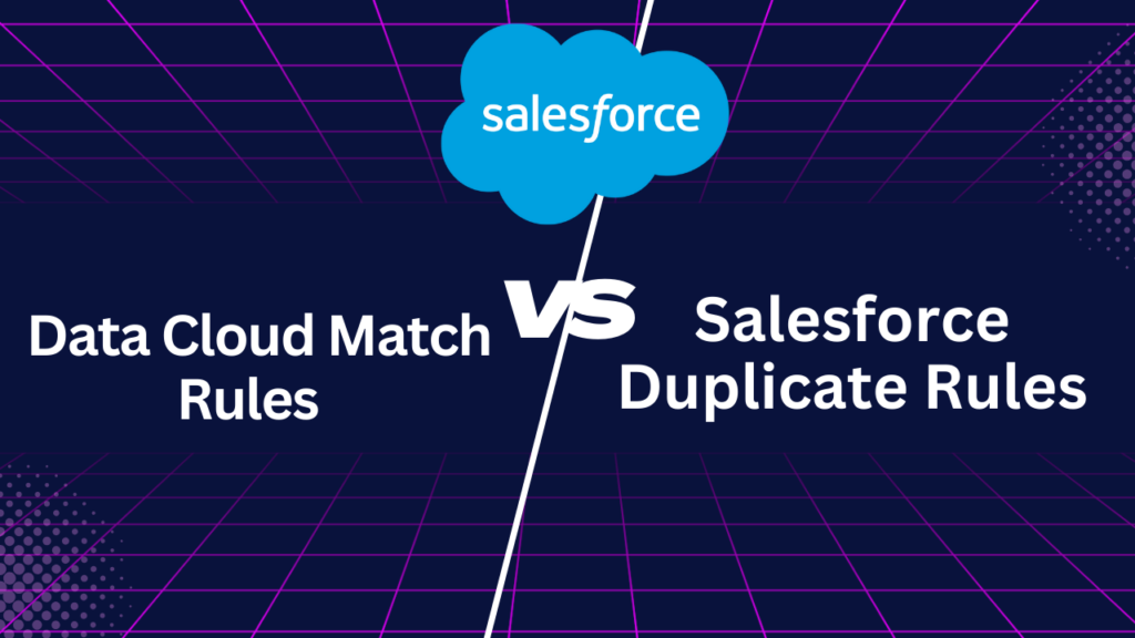 Data Cloud Match Rules vs Salesforce Duplicate Rules