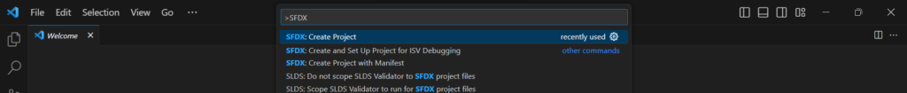 create your first salesforce project in visual studio code