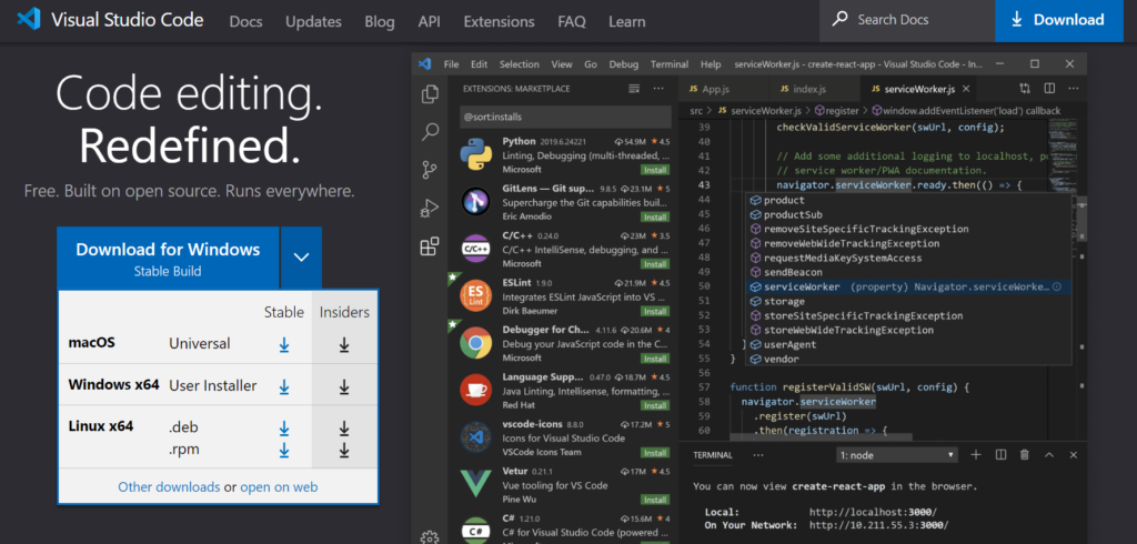 Download Visual Studio Code to connect salesforce org