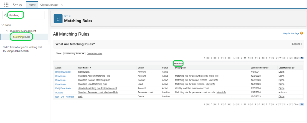 create Data Cloud Matching  rule while you discuss Data Cloud Match Rules vs Salesforce Duplicate Rules