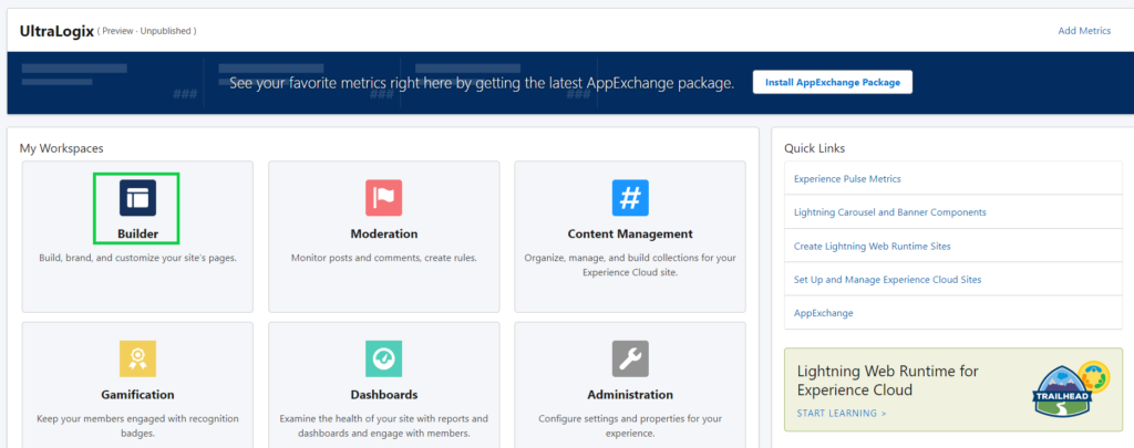 Install appexchange package in app change of salesforce. 